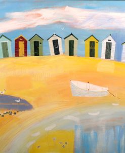 Row of Beach Huts, Suffolk Coast