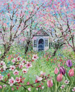 Summerhouse And Tulips