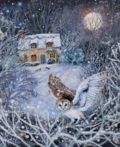 Ivy Cottage And Moonlight