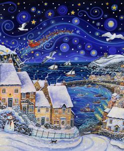 Seaside Village in the Snow