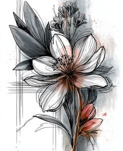 Floral Sketched