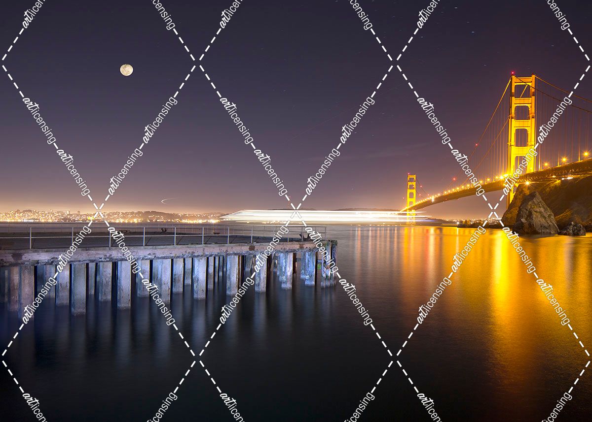 Golden Gate Pier and Stars