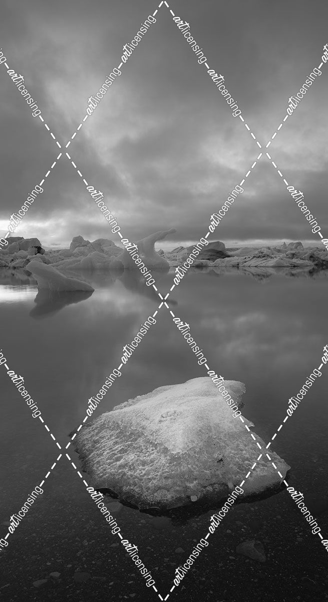 Icebergs 1 Vertical B&W