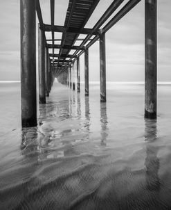 Muelle en Acapulco BW