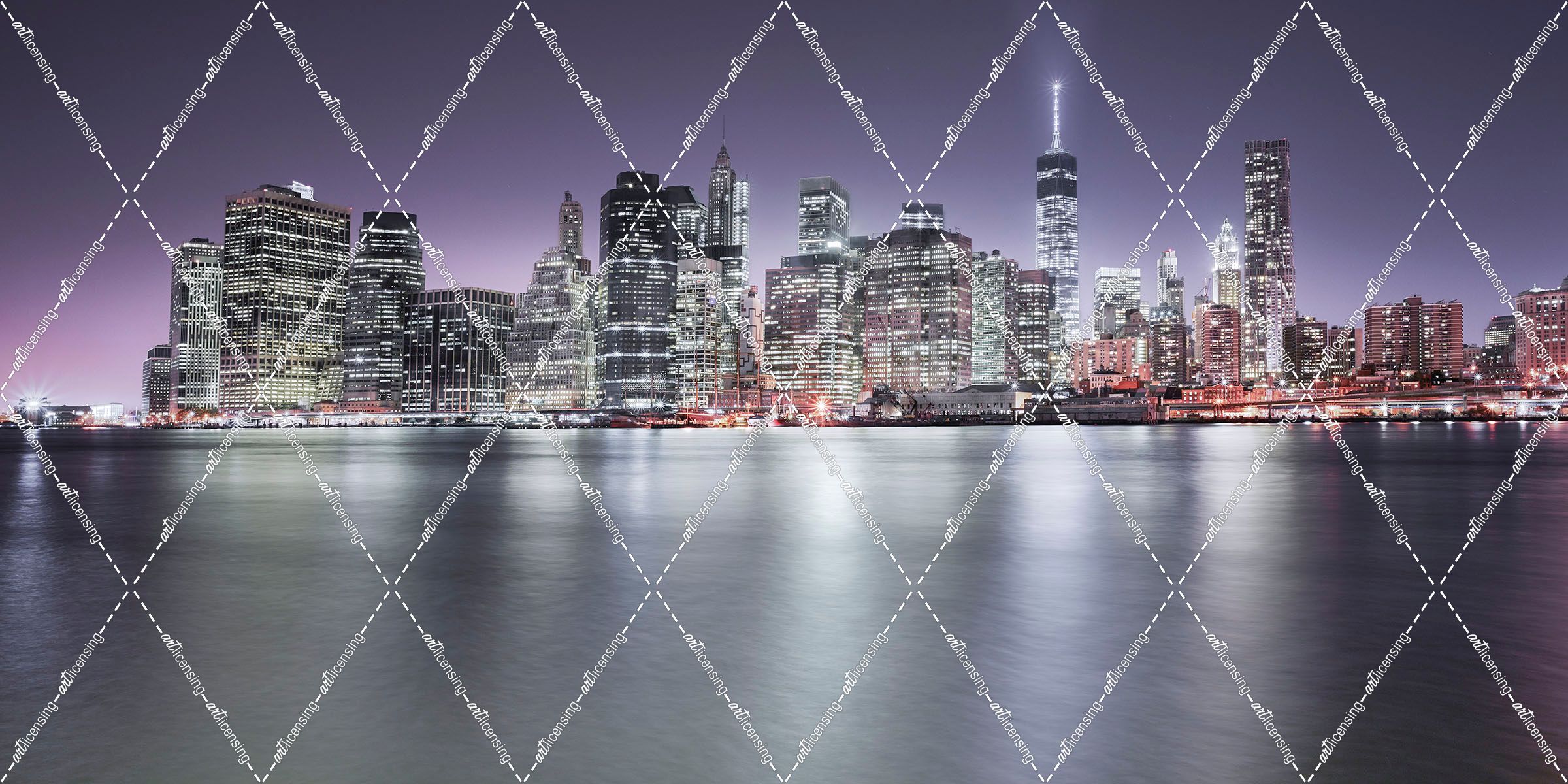 Manhattan Skyline Night-Edit