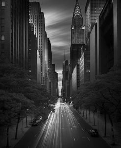 42st Sunset bw