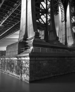 Manhatan Bridge Column Bw Flat