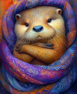 Otter Wrapped In Color