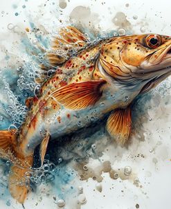 Fish Coming Out Of The Water 1