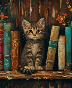 The Kitten Among The Books