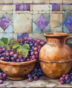 Still Life With Grapes And Jug 1