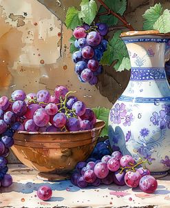 Still Life With Grapes And Jug 2