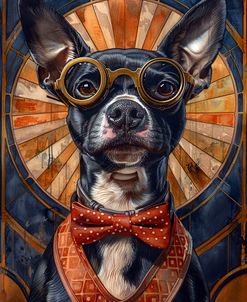 Anthropomorphic Art Deco Terrier