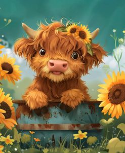 A Cute Happy Highland Cow 2