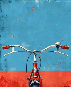 Blue And Red Bicycle