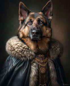 Noble German Shepherd Portrait