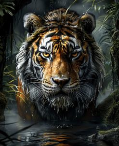 Tiger In The Water