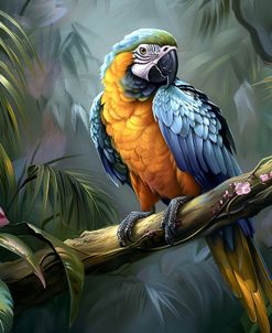 Yellow And Blue Parrot