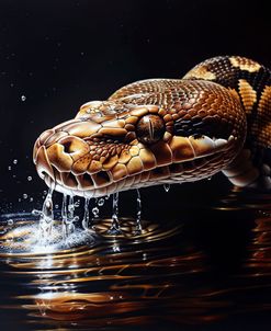 Python Reticulated In Water In Ambush 2