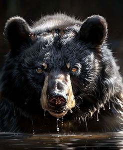 Black Bear In Water