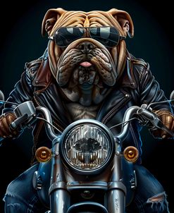 Bulldog On The Bike