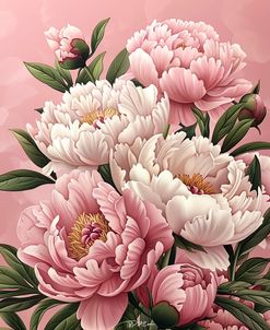 Pink And White Peonies