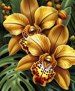 Yellow Tiger Orchids 1