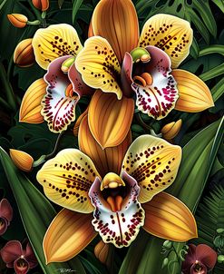 Yellow Tiger Orchids 3