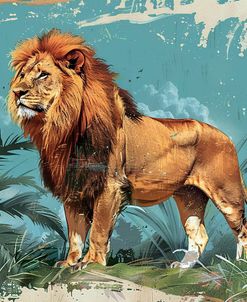 Vintage Lion Poster 2