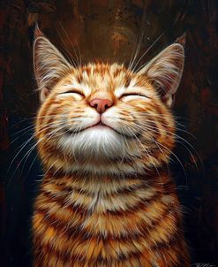 Portrait Of Happy Red Cat