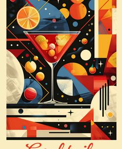 Vintage Abstract Cocktail Poster 2