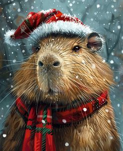 Capybara With Hat And Scarf 1