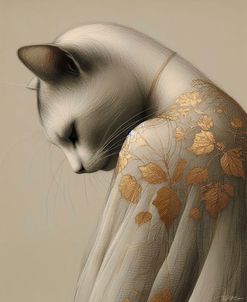 Fine Art Japanese Cat