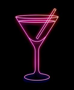 Neon Martini Glass 1
