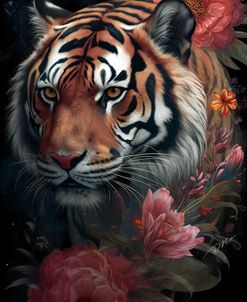 Tiger And Flowers 5
