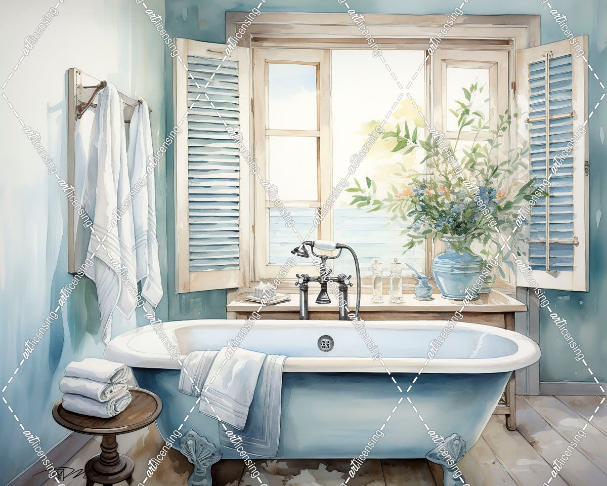 Blue Bathtub