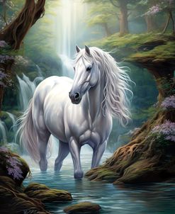 Fairy White Horse