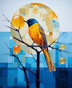 Blue And Yellow Bird