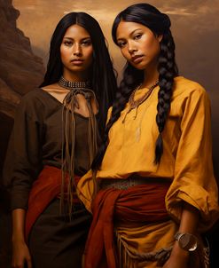 Native Americans Dressed In Yellow 1