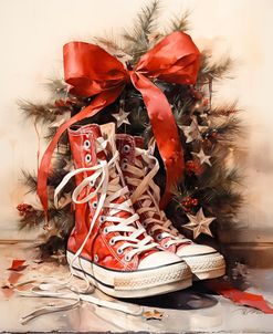 Christmas Present Red Shoes