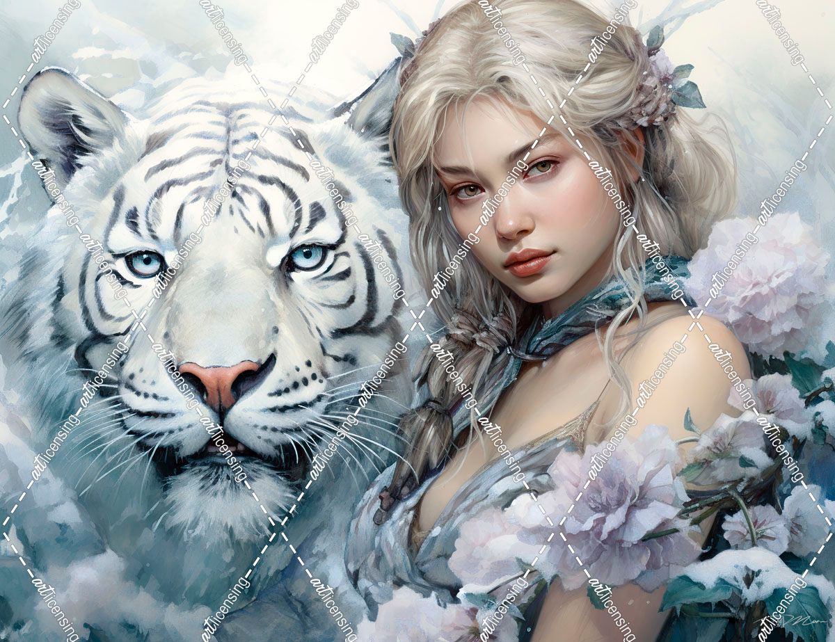 Girl With The White Tiger