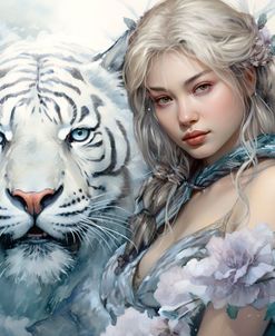 Girl With The White Tiger
