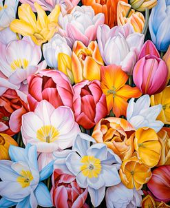 Background Of Tulips