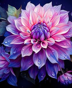 Colored Dahlia