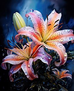 Wet Tiger Lily