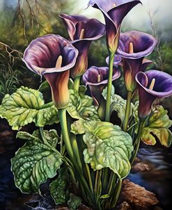 Arum Lily Of River Purple