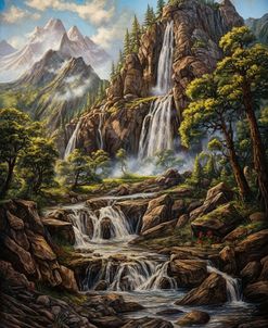 Mountain Waterfall