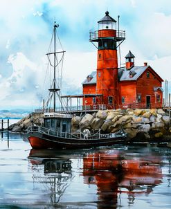 Lighthouse Watercolor 1