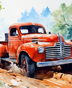 Illustration Of A Red Van 2