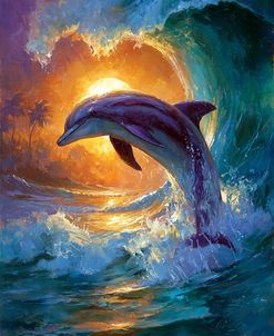Dolphin In The Wave